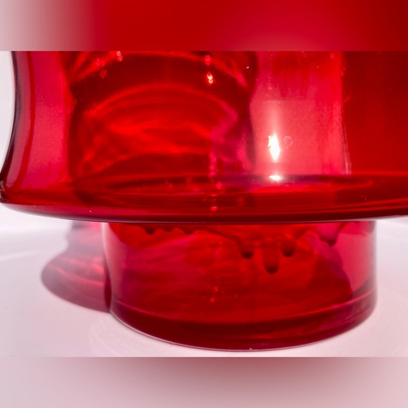 Vintage Mid Century Handmade in Poland Large Art Glass Vase 11.75" Tall Bamboo - Picture 10 of 16